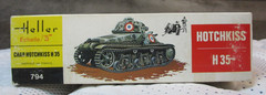 Heller WW2 Char Hotchkiss H 35 Cavalry Tank 1:35 – Model Kit #794 – OPEN BOX
