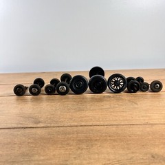 Vintage Antqiue Lot Of Toy Wheels 16 Pcs Various Sizes