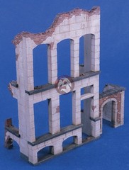 Verlinden 1/35 European City Ruined 2-Story Residence Section w/Alley WWII 2421