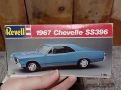 Vintage 1989 REVELL ‘67 Chevelle SS396 1:25 Model Kit