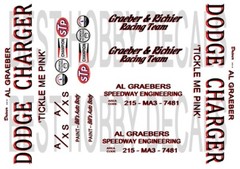 “TICKLE ME PINK” Al Graeber 1967 Dodge 1/24th – 1/25th Scale Waterslide Decal