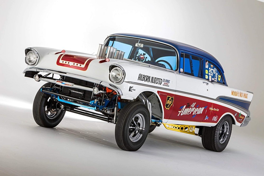 Decals – 57 Chevy gasser, “All American”. Beautiful!