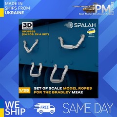 SPALAH 35535 1/35 Set of scale models “Ropes for the Bradley M2A2”, (24 pcs.)