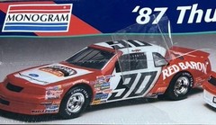 MONOGRAM 1/24 REDBARON #90 T-BIRD STOCK CAR FACTORY BUILT BOX ART DISPLAY MODEL
