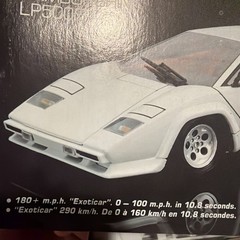 Monogram Excited Car Series Lamborghini LP500s 1/24 Open Box Sealed Parts