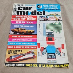 VINTAGE CAR MODEL MAGAZINE NOV 1967 TRACTOR TRAILER CUT OUT #7