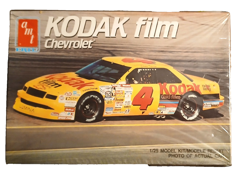 AMT/Ertl Nascar Model Kit Kodak Film #4 Chevrolet 1/25 Scale #6727 SEALED 1990