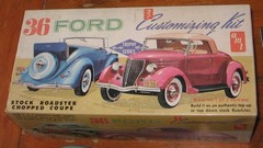 AMT 1936 Ford Customizing Kit #149 Unbuilt in Box 60s Issue Grey Plastic Orig 36