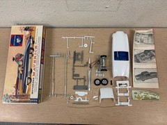 Motorized Maverick Sports Roadster 1964 Model Kit HAWK Partially Built Complete