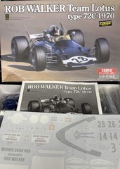 Ebbro 1/20 Rob Walker Team Lotus Type 72C 1970 002-5800 Sealed Content Model Kit