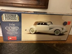 Cord 1936 Beverly Phaeton Highway Pioneers Historic Plastic Kit 1/32 Mini Craft.