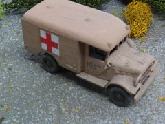 Roco Minitanks / Herpa Painted WWII US M-43 Dodge 3/4T 4×4 Ambulance Lot#9673B©
