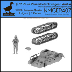 NUMODEL NMGER407 | 1/72 Resin WWII Panzerbefehlswagen I (Sd.Kfz. 265) Ausf A Kit