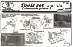 Royal Model 1/35 Modelling Tools Set No.2 (Spatula and Zimmerit Plates) [PE] 058