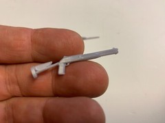 1/25 Resin Winchester 94 Hunting Rifle w/ Scope Shotgun For Dioramas 3D Printed