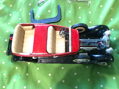 Hubley 1930 Packard Sport Phaeton 1/22 scale as is for parts or restoration