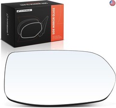 A-Premium Right Passenger Side Heated Mirror Glass with Backing Plate –