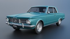 ABS-LIKE RESIN 3D PRINTED 1/25 1965 PLYMOUTH VALIANT 2-DOOR FULL KIT