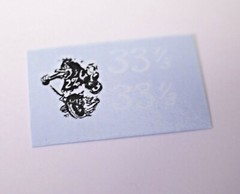Mr Gasser BRM Lotus Slot car figure WATER SLIDE DECAL