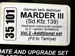 Aber 1/35 PE 35-101 Vol. 2 Set Sd.Kfz. 139 German MARDER III for TAMIYA kit -SIP