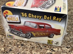 REVELL 1956 CHEVY DEL RAY RARE RED/FLAMES FACTORY SEALED KIT!! CIRCA 2011! VMCP!