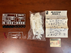 Vintage AMT ’73 Ford Mustang Mach 1 Road Racer 4-n-1 Model Kit T425 1/25 Scale