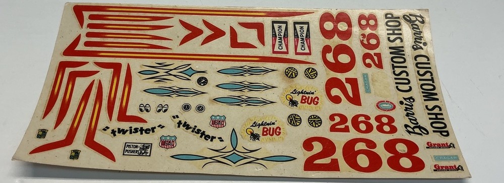 AMT Decals 1:24-1:25 Scale AMT 3 in 1 Customizing Kit KD-1 Vintage