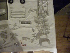 AMT 1953 Ford 1/25 scale parts from kit.includes stock engine and more