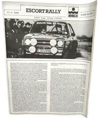 ESCI 1979 Ford Escort RS-1800 World Rally Champion 1/24 Model Kit 3009 Italy
