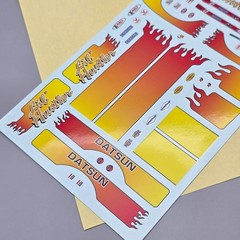 MPC 1/25 1975 Datsun Pickup Lil Hustler Parts Kitbash Decal Sheet