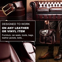 Bscpam 12Oz Leather Recoloring Balm 3.4Oz Mink Oil Leather Conditioner Kitwhite