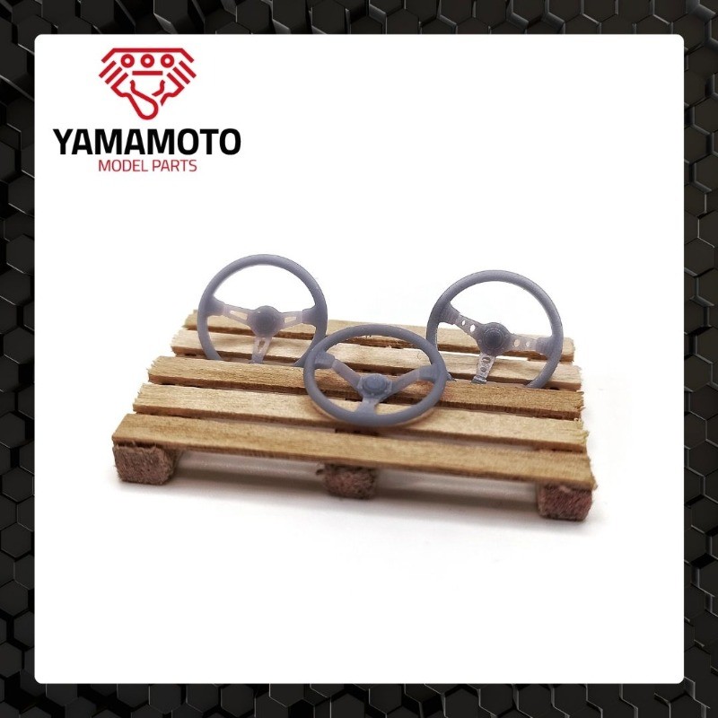 Yamamoto 1/24 Sport Steering Wheel Set x3