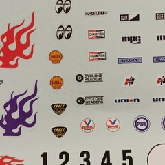 Decal Sheet Bantam Blast Altered Roadster MPC 1/25 AA/FA FUEL Vintage Sponsors