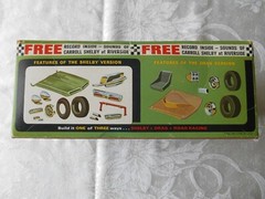 1968 Shelby Cobra GT500 AMT 1/25 kit number T296 200 with record inside vintage