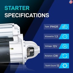 New Starter Compatible with Hyundai 2017-2020 Elantra, 2014-2020 Tucson,