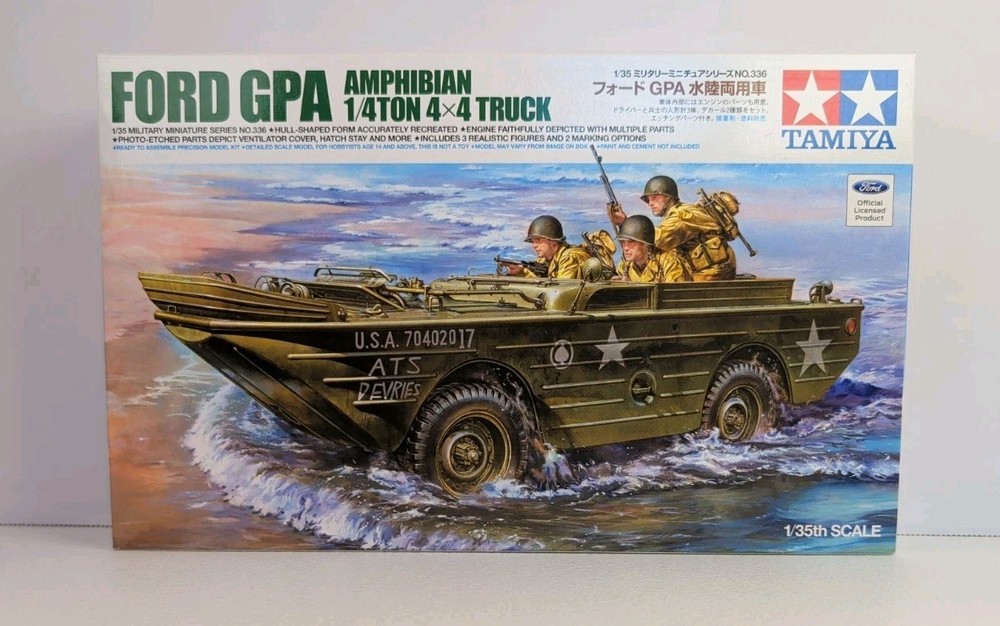 Tamiya 1:35 Ford GPA Amphibian 1/4 Ton 4×4 Truck Model Kit PE 35336 NIOB