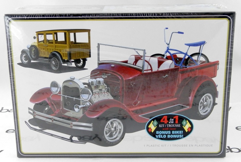 1:25 Scale 1929 Ford Woody Pickup 4-in-1 Plastic Model Kit – AMT #1269M/12