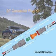 GUIRUIMOON DT Connector Kit: 2, 3, 4, 6, 8, 12 Pin Waterproof Wire Connectors
