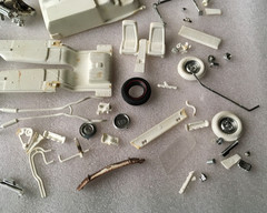 Vtg AMT 68 Ford Mustang GT 1/25 Model Car Kit Customizing 6168-200 Partial Built