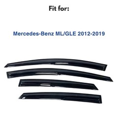 Mercedes-Benz ML/GLE (12-19) Window Visors Rain Guard Tape-On Extra Durable