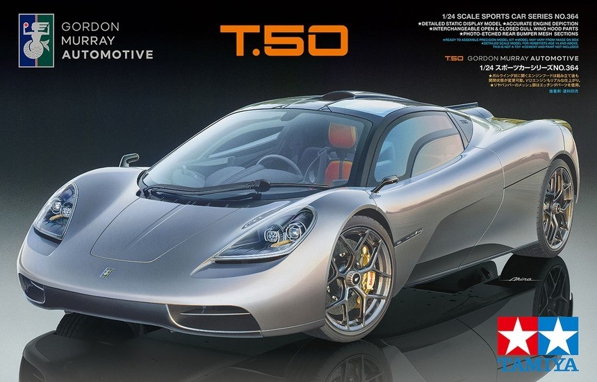 Tamiya 24364 Gordon Murray Automotive T.50 1/24 Scale Plastic Model Kit