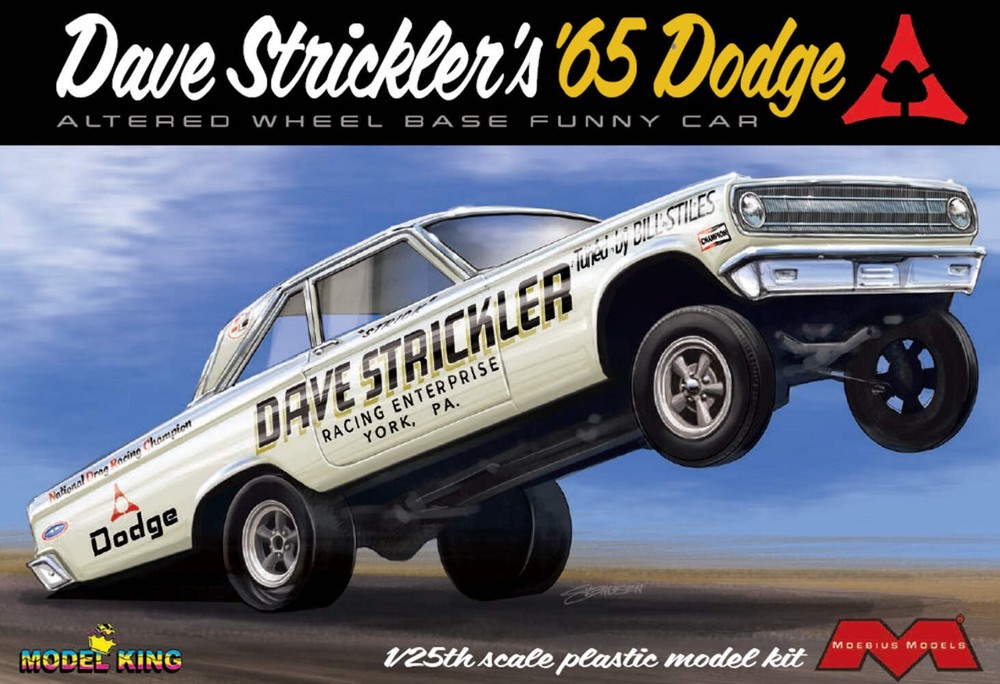 Moebius Models 2451 1/25 Dave Strickler’s 1965 Dodge Funny Car Skill Level 3 Mod