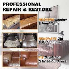 Bscpam 12Oz Leather Recoloring Balm 3.4Oz Mink Oil Leather Conditioner Kitwhite