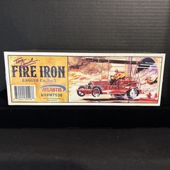 ATLANTIS M7530 TOM DANIEL-FIRE IRON FIRE TRUCK MODEL KIT-NIB-1:24 SCALE