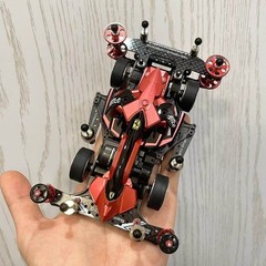 Tamiya 4WD Jedi 8G FMA Chassis Dual Shell Matte Metal Black Painted Car
