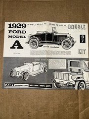 AMT 1929 Ford Model A 3-in-1 Trophy Series Model Kit Instructions Tin Lizzie