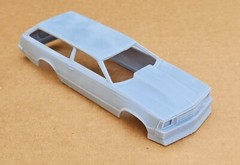 RESIN 3D PRINTED 1/25 1979 CHEVY MALIBU CHOPPED WAGON OUTLAW, SUPER PRO MOD BODY