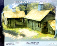 PEGASUS 1/72 Scale WW I or WW II Russian / Soviet Farm Houses Model Kit 7702 F/S