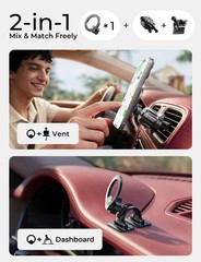 LISEN for MagSafe Car Phone Mount Strong Magnets Magnetic Phone Holders for Y…