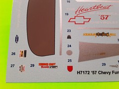 Decal Sheet Mongoose Tom McEwen Drag Race 57 Chevy Bel Air 1/24 Funny Car
